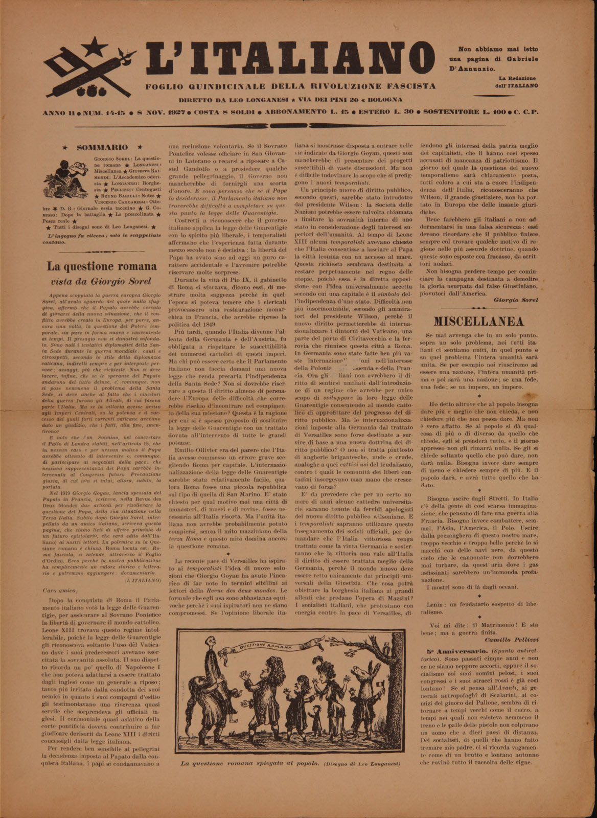 L'Italiano -  2 (1927), n. 14-15, p. 2